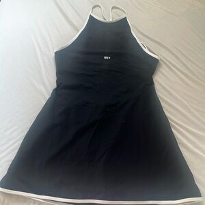 SET Active Black and White Dress